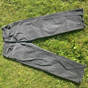 Vintage 90s wrangler jeans black distressed ends